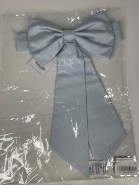 New Birdy Grey Liz Flower Girl Sash Mist Blue Size Kids Sateen Wedding Birdie
